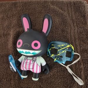Soho Black and Pink Bunny with Blue Skull Mask